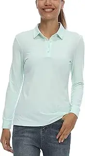 [LastFor1] Women's Golf Polo Shirt Tennis Long Sleeve Shirt UPF 50+ Moisture Wicking Athletic Fitness T-Shirt