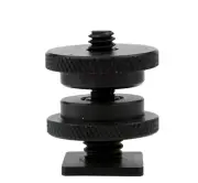 2 x Kupo Hot Shoe Adapter 3/8"-1/4" with Barrel Adapters - BARGAIN - Free Post