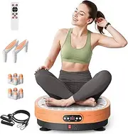 MERACH Vibration Plate Exercise Machine, Vibration Plate with Bluetooth and LED Display