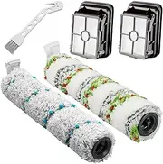 Brush Roller & Filter Replacement Set for Bissell CrossWave Cordless Max 2554A 25542 25548 2539 2554 2590 2596B Wet-Dry Vacuum Cleaner
