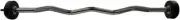 Amber Rubber Coated Pre-Weighted Curl Bars: Durable Alloy Steel for Workouts