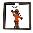 Napier Gold Tone Scarecrow Brooch Pin Fall Autumn New in Box