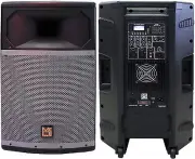 MR DJ PRO115BT PA DJ Powered Speaker PRO PA DJ 15” 2-Way Full-Range