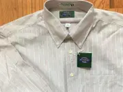 New Men's Mikael York ,Button Front Shirt ,Long Sleeve , Size: 16 1/2 , 32 /33