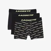 [Lacoste] Men's Disrptve 3 Pack Motion Trunks Graphite XS