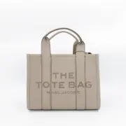 Marc Jacobs Women's The Leather Small Tote Handbag Cement Gray OS
