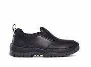 MONGREL 915025 Non-safety Soft Toe Slip-on Work Shoes BLACK Leather Men's Boots