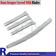 Dental Bone Scraper Harvesting Implant Bone Grafting Surgery Instrument + Blades