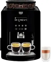 KRUPS Arabica Digital, Automatic Bean to Cup Coffee Machine, Espresso and Cappuccino Maker, EA817040, 1.7 liters, Black