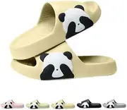 [NTRUEML] Panda Slippers Bathroom Slippers Cute Cartoon Panda Slippers At Home Indoor Couples Outdoor Wear EVA Slippers