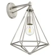 Quorum Bennett 1 Light Wall Mount, Satin Nickel - 5311-1-65