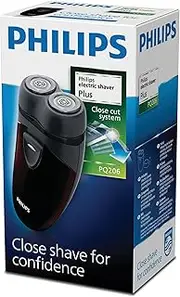 Philips Men's Electric Travel Shaver, Cordless, Battery-Powered Convenient to Carry - PQ206/18