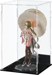 Acrylic Display Case Clear Display Box with Mirror Countertop Cube for Collectib