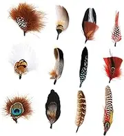 Hat Feathers, Assorted Feathers Cowboy Hat Feather Colorful Craft Feather for Fedora Hat, Feathers Accessories DIY Decoration, Style C