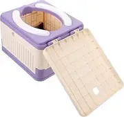 Baluue Portable Toilet for Adults Foldable Potty Car Potty Simple Folding Toilet Pp PVC