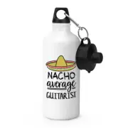 Nacho Average Guitarist Sports Water Bottle Worlds Best Favourite Funny Awesome