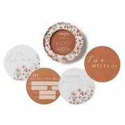 Snuggle Hunny Spring Floral & Hazelnut Reversible Milestone Cards