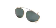 Retrosuperfuture NUMERO 10 Clip-on Only DH5 Men's Sunglasses Gold Size 56