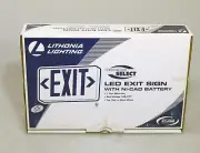 Lithonia LED Exit Sign EXR EL 122C4T Battery Back Up