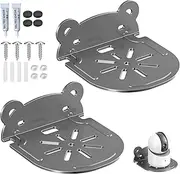 Kamera Wandhalterung Holder, 2 PCS Camera Wall Mount Metal Baby Monitor Holder Small Universal Wall Mount Bracket for Small Items and Security Cameras, 2 Mounting Methods