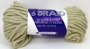 Showcase Braided Macrame Khaki Cord 50 Yards 6mm Polyolefin Fiber NEW