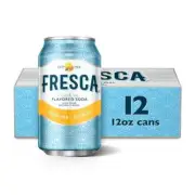 Fresca Grapefruit Citrus Soda, 12 fl oz Cans, 12 Pack – Refreshing & Crisp