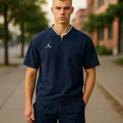 Jordan Team Coaches Top Shirt Jumpman Medium Navy Nike c11b7