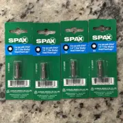 4 PACK SPAX Torx T30 1" Insert Drive Bit For 1/4" T-Star Washer Head Power Lags