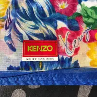 在飛比找Yahoo!奇摩拍賣優惠-全新vintage中古絲巾KENZO高田賢三