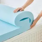 Twin Memory Foam Mattress Topper, 3 Inch Medium Soft Memory Foam for Back Pai...
