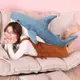 鯊魚抱枕(80cm) 長條抱枕 造型抱枕 大鯊魚 玩偶 軟萌 娃娃 抱枕 (3.5折)