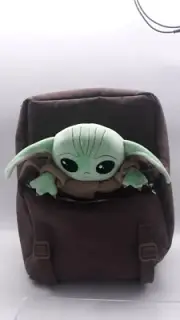 Mandalorian Grogu 2020 Backpack Plush Grogu Star wars Handbag Green Brown