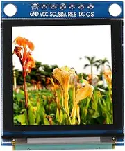 1.5 Inch OLED Display Module 128x128 SSD135 Serial Peripheral Interface High Resolution Color Screen Self Emissive Fast Response Time for DIY Projects MP3 Players Smart Health
