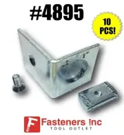 (QTY 10) #4895 1-5/8" Raceway End Cap W/ Knock Out for Unistrut Channel P1280A