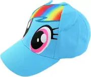 Hasbro My Little Pony 3D Character Girls Baseball Cap Light Blue Age 4-7 Sz 53cm