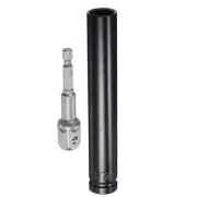 1/2" Drive 17mm Deep 6Points Impact Socket 6" Length and 1/4" Hex Shank Adapter