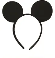 Black Mouse Ears on 1.5cm Alice Band Birthday Hen Party