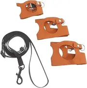 Milisten 1 Set Small Animal Harness Set Portable Adjustable Lizard Leash for Bearded Dragons and Reptiles Lightweight Vest with Dual Fixed Points for Easy Outdoor Travel