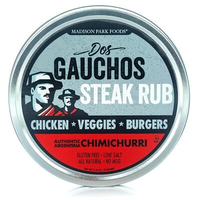 Dos Gauchos Argentina Steak Rub - Premium Chimichurri Beef Chicken Keto,Mixes