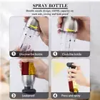 200ml With 2 Brush Double Nozzles Kitchen BBQ Press Oil Spray Bottle Portable