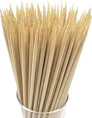 Bamboo Marshmallow Roasting Sticks with 30 Inch 6mm Thick Extra Long Heavy Duty Wooden Skewers,Roaster Barbecue S'Mores Skewers Hot Dog Forks for Camping,Party,Kebab Sausage(100 Pcs)