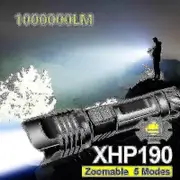1000000 Lm Super Xhp190 Powerful Led Flashlight 18650 Xhp90 Led Torch Usb Rechargeable Tactical Flas XHP190B 18650