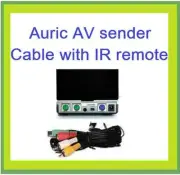 Auric AV sender transmitter RCA cable with IR remote