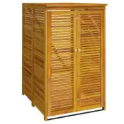 Single Wheelie Bin Shed Outdoor Garden Waste Rubbish Bins Wood Storage Cover