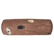 SKOGSDUVA cushion, cylinder shaped/brown, 80 cm