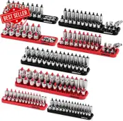 8-Piece Socket Holder Tool Tray Organizer, Socket Storage Organizer Set for Tool