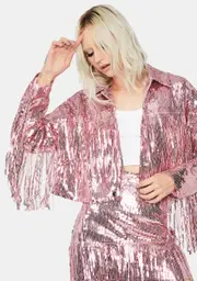 Sweet Blindin' Baddie Sequin Jacket