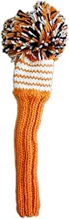 Jan Craig Headcover Handmade Fairway Wood #5 Headcover Orange/White/Black