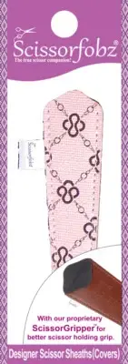 SCISSORFOBZ Designer Scissors Sheath Cover Single Small Light Pink Chain Link