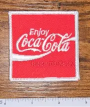 Vintage Coca Cola Brand Drinking Soda Company International Logo Patch